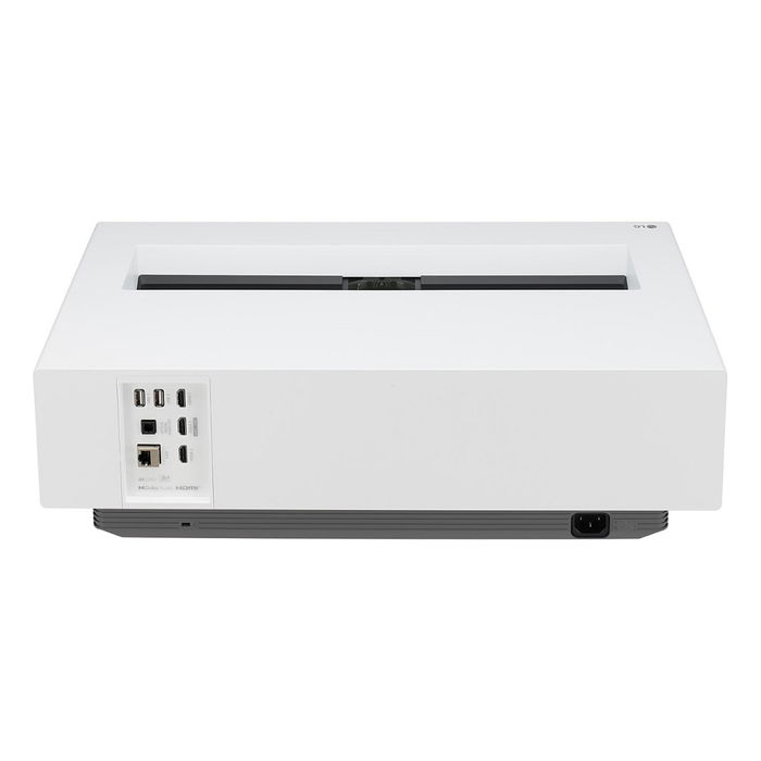 LG Proyector CineBeam HU715QW Ultra Short Throw 4K UHD DLP 2500 Lúmenes LED, webOS 6.0, Alto Rango Dinámico HDR10, Dolby Atmos, Blanco