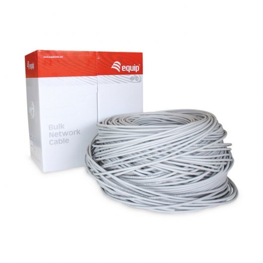 Equip Bobina Cable de Red UTP Cat.6 Rigido, 305 Metros, Libre de Halógenos (LSZH), CCA, 23AWG Equip Bobina Cable de Red UTP Cat.6 Rigido, 305 Metros, Libre de Halógenos (LSZH), CCA, 23AWG