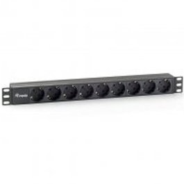 Equip Regleta alimentación rack 19" 1U 9 tomas 3500W cable 1.8m