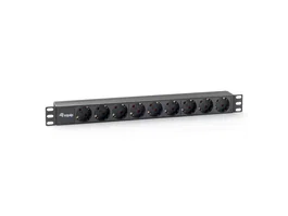 Equip 333282 PDU de 9 salidas AC, 1U, 3500W, Negro