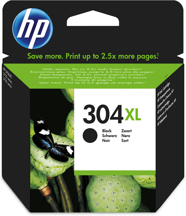 HP Cartucho de Tinta Original 304XL Negro (N9K08AE) de Alto Rendimiento