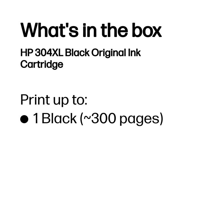 HP Cartucho de Tinta Original 304XL Negro (N9K08AE) de Alto Rendimiento