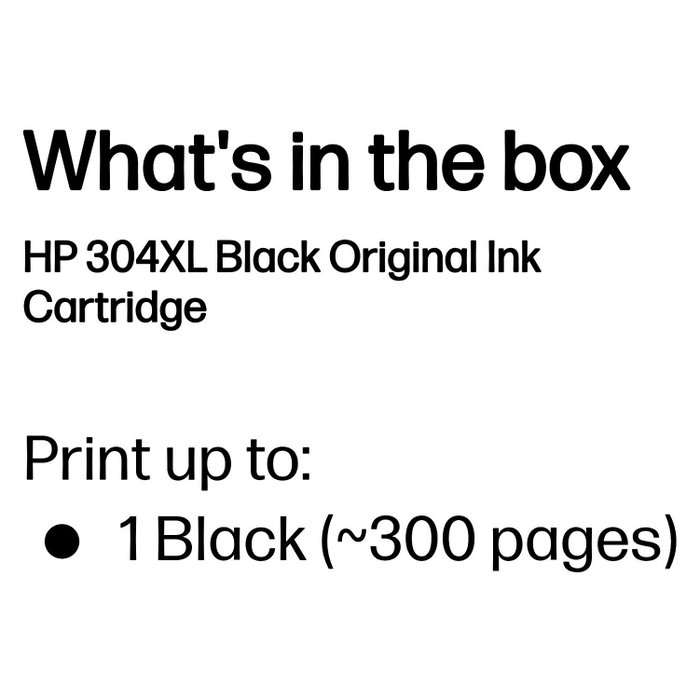 HP Cartucho de Tinta Original 304XL Negro (N9K08AE) de Alto Rendimiento