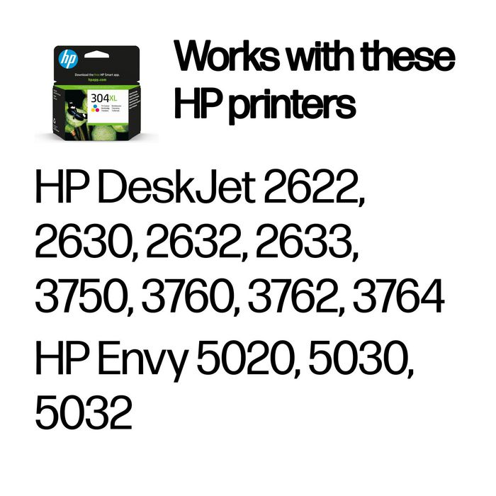 HP 304XL Cartucho de Tinta Tricolor Original