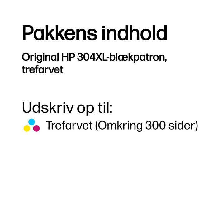 HP 304XL Cartucho de Tinta Tricolor Original