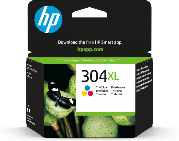 HP 304XL Cartucho de tinta Original Tricolor (Cian, Magenta, Amarillo) N9K07AE