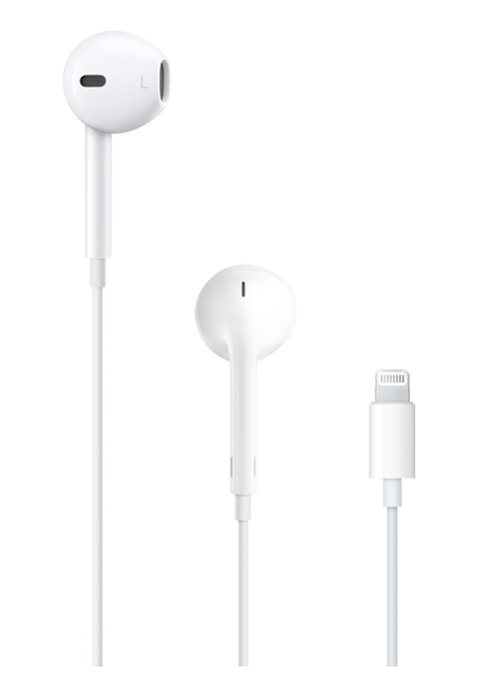 Apple EarPods con conector Lightning y micrófono, Blanco Apple EarPods con conector Lightning y micrófono, Blanco