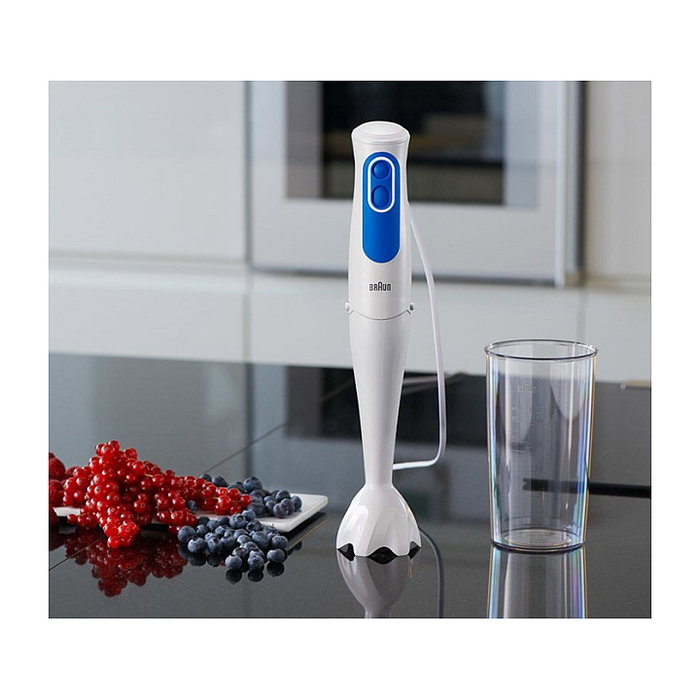 Braun Batidora de Inmersión Multiquick 3 MQ3000WH Smoothie, 700W, 0.6L, 2 Velocidades, Eje Metal, Acero Inoxidable Braun Batidora de Inmersión Multiquick 3 MQ3000WH Smoothie, 700W, 0.6L, 2 Velocidades, Eje Metal, Acero Inoxidable