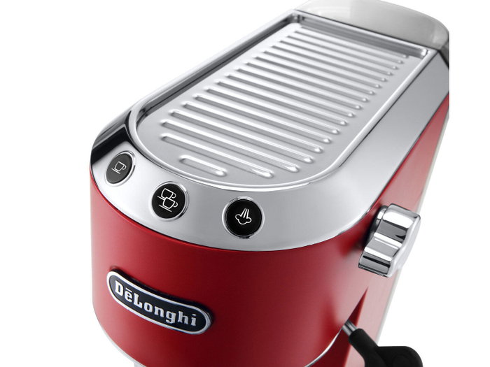 De'Longhi Cafetera Superautomática EC685.R, Negro, Rojo, Plata - 1450W