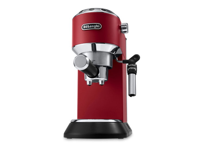 De'Longhi Cafetera Superautomática EC685.R, Negro, Rojo, Plata - 1450W