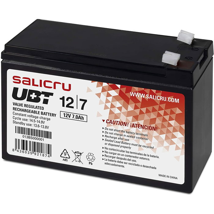 Salicru Batería UBT 12/7 12V 7Ah Salicru Batería UBT 12/7 12V 7Ah