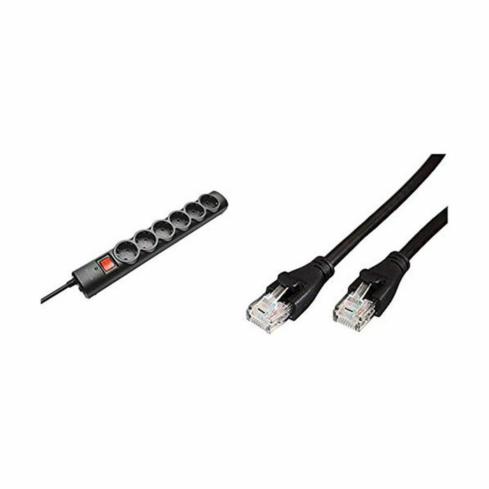 Trust Regleta 21059 con 6 Tomas de Corriente y Cable de 1.8m Negra