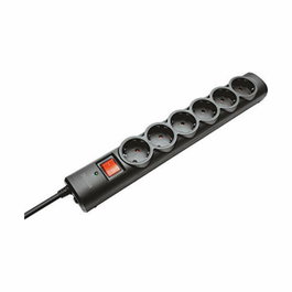 Trust Regleta 21059 con 6 Tomas de Corriente y Cable de 1.8m Negra