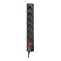 Trust Regleta 21059 con 6 Tomas de Corriente y Cable de 1.8m Negra