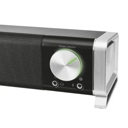 Trust Asto Soundbar horizontal con 12W, control de volumen, conexión para auriculares y micrófono