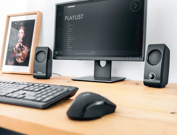Trust Remo 2.0 Altavoces 2.0 de 8W RMS con Alimentación USB, Negro