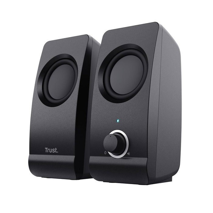 Trust Remo 2.0 Altavoces 2.0 de 8W RMS con Alimentación USB, Negro