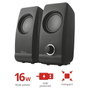 Trust Remo 2.0 Altavoces 2.0 de 8W RMS con Alimentación USB, Negro