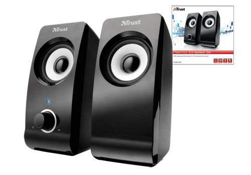 Trust Remo 2.0 Altavoces 2.0 de 8W RMS con Alimentación USB, Negro
