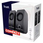 Trust Remo 2.0 Altavoces 2.0 de 8W RMS con Alimentación USB, Negro