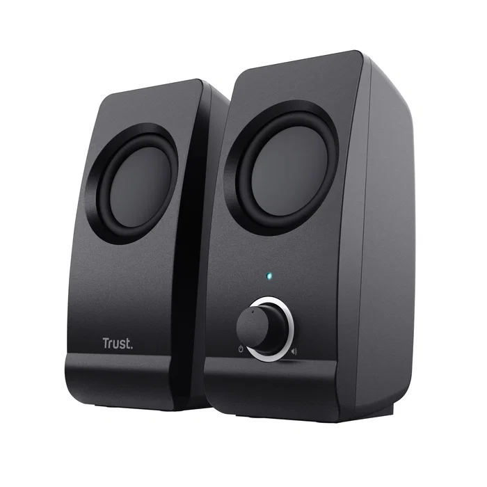 Trust Remo Altavoces Estéreo 2.0 para PC y Portátil, 8W RMS, USB, Negro