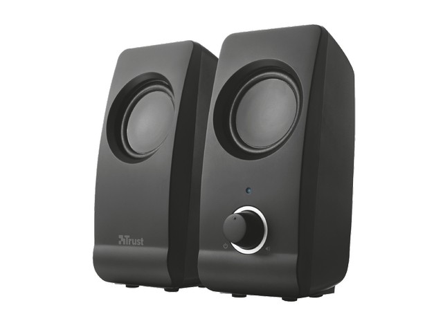 Trust Remo 2.0 Altavoces 2.0 de 8W RMS con Alimentación USB, Negro