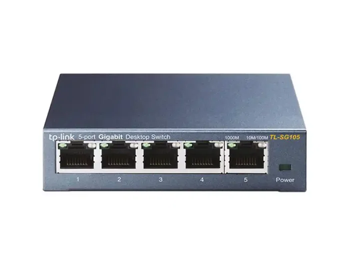 TP-Link TL-SG105 Switch 5 Puertos Gigabit Metálico Negro
