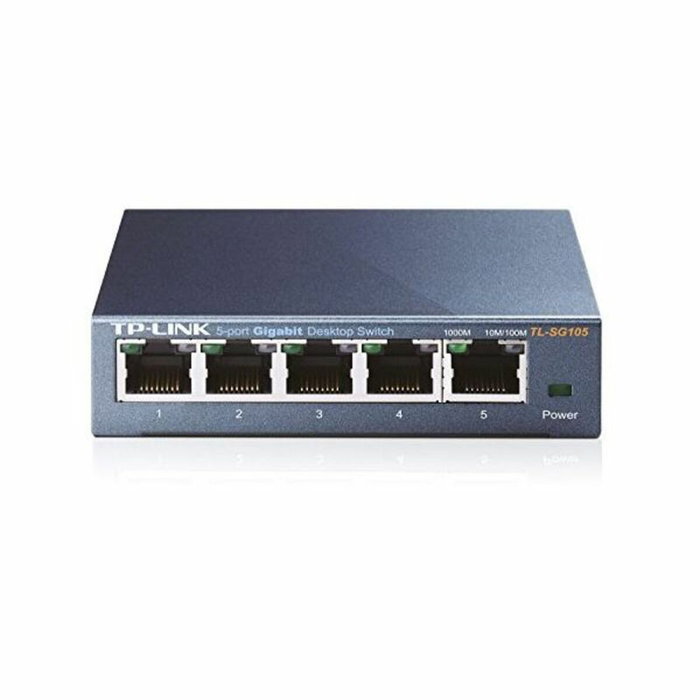 TP-Link TL-SG105 Switch 5 Puertos Gigabit Metálico Negro