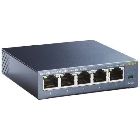 TP-Link TL-SG105 Switch Gigabit de Sobremesa con 5 Puertos RJ-45 10/100/1000 Mbps