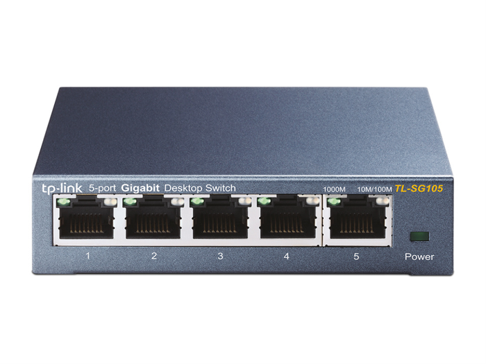 TP-Link TL-SG105 Switch 5 Puertos Gigabit Metálico Negro