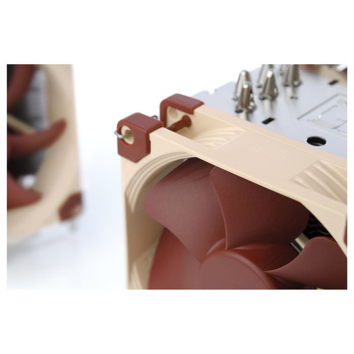 Noctua NH-U9 TR4-SP3 Enfriador de CPU para Socket AMD TR4 y SP3, 92mm, Doble Ventilador, PWM, Beige y Aluminio