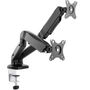 Equip Soporte de Monitor Doble para Pantallas 17 a 32 Pulgadas, Capacidad 9kg, VESA 100x100, con Montaje en Ojal o Abrazadera