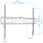 Tooq Soporte de Pared Fijo LP41100F-B para TV de 60-100 pulgadas