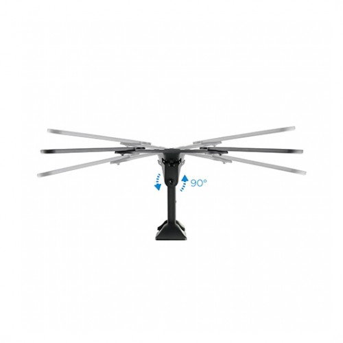 Tooq Soporte de Pared Giratorio para TV Monitor 23 a 55 Pulgadas LP2255TN-B Negro