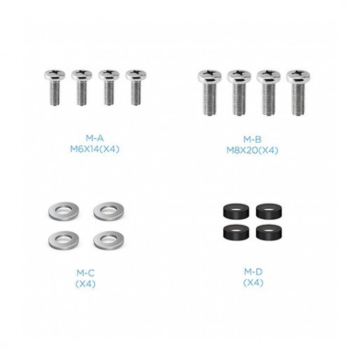 Tooq Soporte de Pared Giratorio para TV Monitor 23 a 55 Pulgadas LP2255TN-B Negro