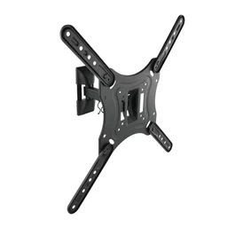 TooQ Soporte Giratorio e Inclinable para Monitor/TV LCD Plasma de 23-55 Pulgadas con Dos Pivotes Negro
