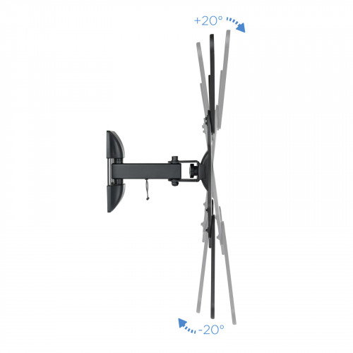 TooQ Soporte Giratorio e Inclinable para Monitor/TV de 23”- 55” Negro