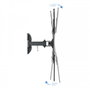 TooQ Soporte Giratorio e Inclinable para Monitor/TV de 23”- 55” Negro