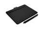 Wacom Intuos S Tableta Digitalizadora con Lápiz Negro - Área 152 x 95 mm, 2540 lpp, 4 Teclas, USB, Compatible con Mac/Windows