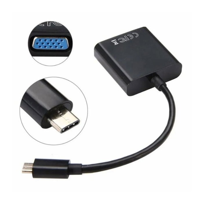Equip Adaptador USB-C a VGA Blanco 133451