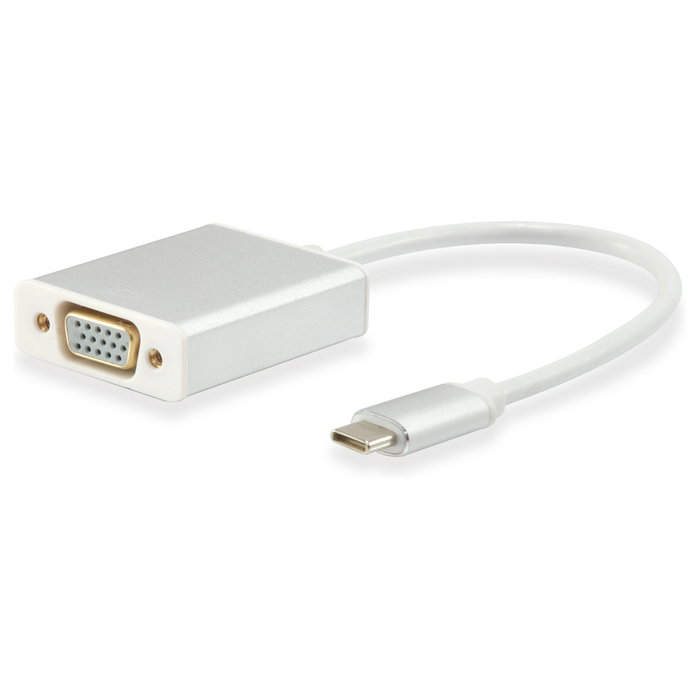 Equip Adaptador USB-C a VGA Blanco 133451