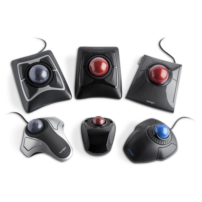 Kensington ExpertMouse Trackball Inalámbrico con Bola 5.5 cm - Ambidiestro, Óptico 400 DPI, RF + Bluetooth 4.0, Negro, 4 Botones Programables, Compatible Windows/Mac/ChromeOS