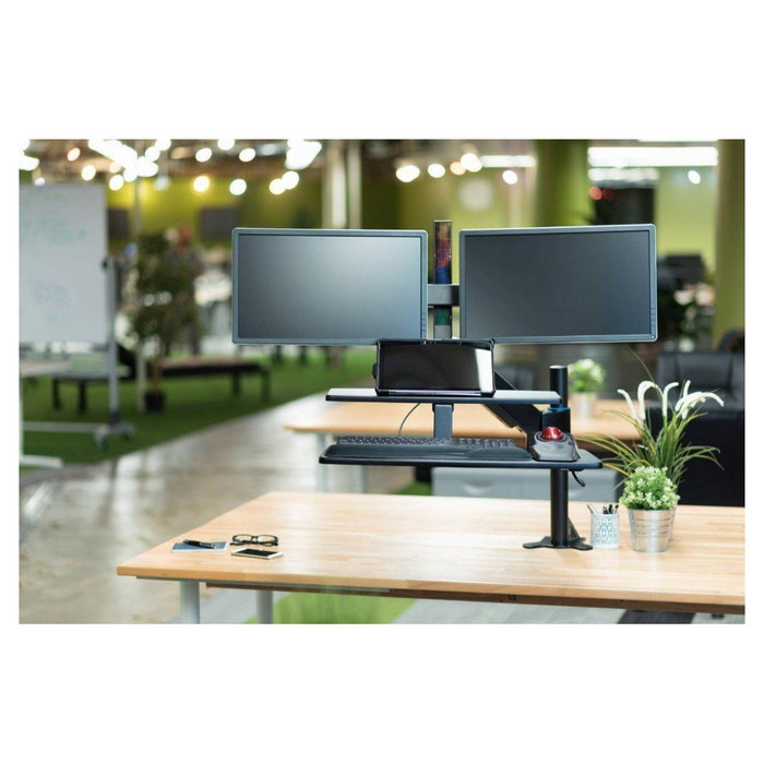 Kensington ExpertMouse Trackball Inalámbrico con Bola 5.5 cm - Ambidiestro, Óptico 400 DPI, RF + Bluetooth 4.0, Negro, 4 Botones Programables, Compatible Windows/Mac/ChromeOS