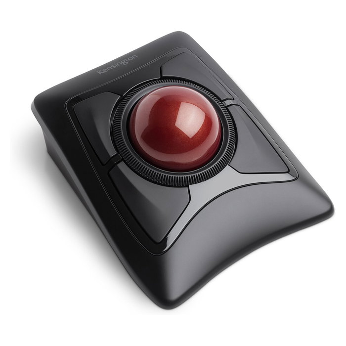 Kensington ExpertMouse Trackball Inalámbrico con Bola 5.5 cm - Ambidiestro, Óptico 400 DPI, RF + Bluetooth 4.0, Negro, 4 Botones Programables, Compatible Windows/Mac/ChromeOS