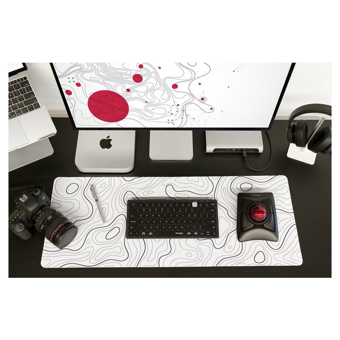 Kensington ExpertMouse Trackball Inalámbrico con Bola 5.5 cm - Ambidiestro, Óptico 400 DPI, RF + Bluetooth 4.0, Negro, 4 Botones Programables, Compatible Windows/Mac/ChromeOS