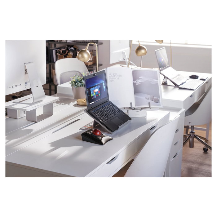 Kensington ExpertMouse Trackball Inalámbrico con Bola 5.5 cm - Ambidiestro, Óptico 400 DPI, RF + Bluetooth 4.0, Negro, 4 Botones Programables, Compatible Windows/Mac/ChromeOS