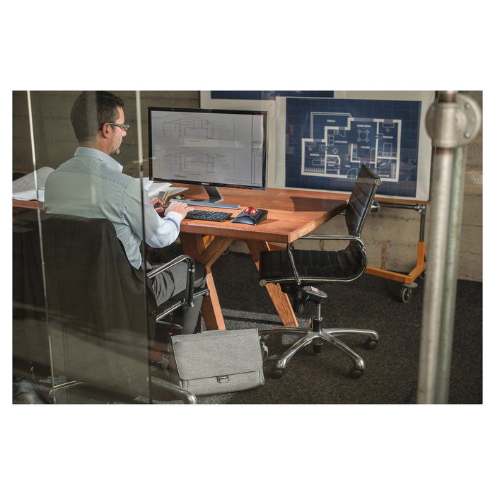 Kensington ExpertMouse Trackball Inalámbrico con Bola 5.5 cm - Ambidiestro, Óptico 400 DPI, RF + Bluetooth 4.0, Negro, 4 Botones Programables, Compatible Windows/Mac/ChromeOS