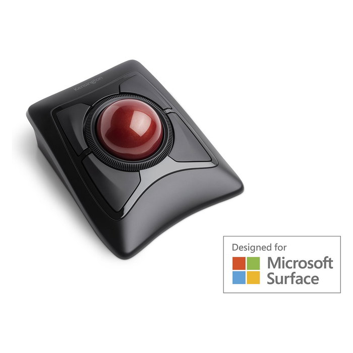 Kensington ExpertMouse Trackball Inalámbrico con Bola 5.5 cm - Ambidiestro, Óptico 400 DPI, RF + Bluetooth 4.0, Negro, 4 Botones Programables, Compatible Windows/Mac/ChromeOS