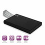 EWENT Carcasa de disco duro/SSD EW7044 2,5 pulg. SATA III USB 3.1 Negro