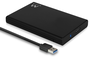 EWENT Carcasa de disco duro/SSD EW7044 2,5 pulg. SATA III USB 3.1 Negro